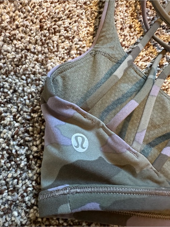 lululemon athletica Other - Lululemon Free to Be Wild sports bra in green and purple camo